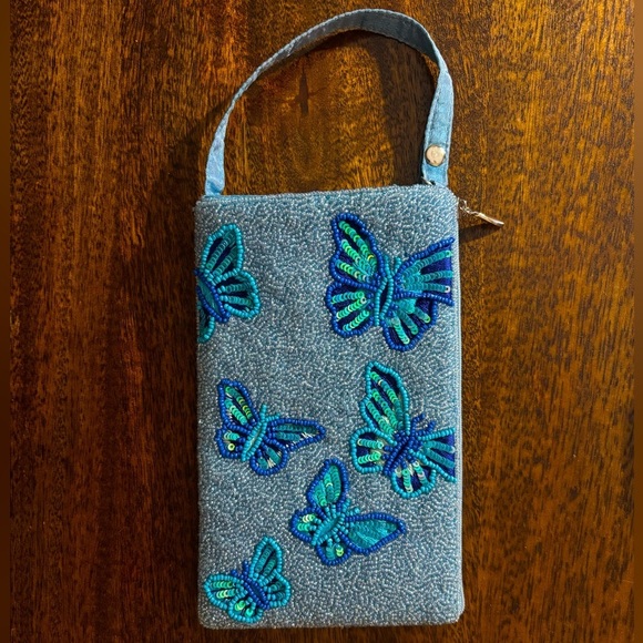 Bamboo Trading Company Handbags - Bamboo Trading Co. Butterfly Club Bag, 7.5-inch Height 4.5" W x 7.5" H